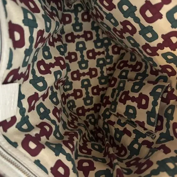 GUCCI GG Canvas Web Jolicoeur Tote includes monogrammed GG Black Dust Bag - Picture 14 of 16